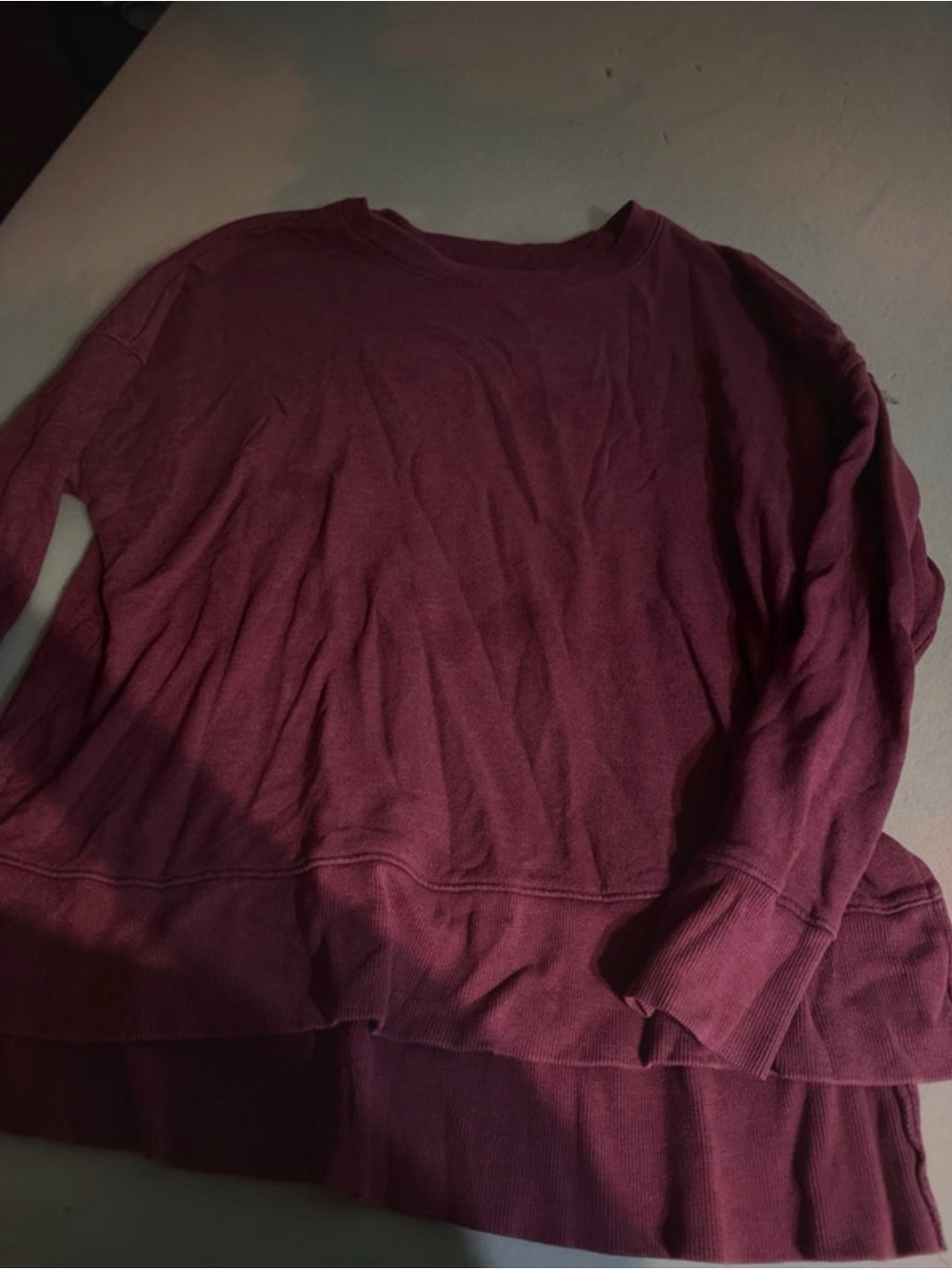Women’s Crewneck Sweater - Burgundy